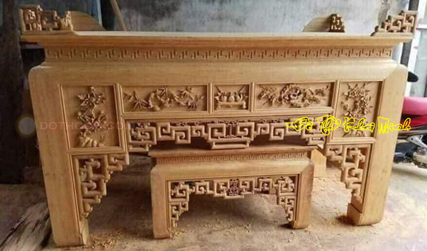 Mẫu bàn thờ gỗ gụ đẹp