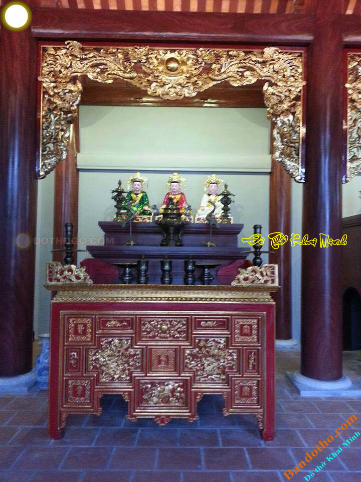 Mẫu bàn thờ đình chùa, đền, điện, nhà thờ họ....