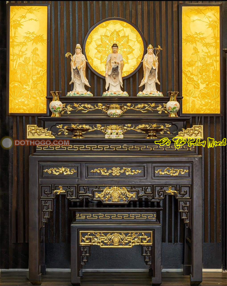 Bàn thờ Phật 3 tầng
