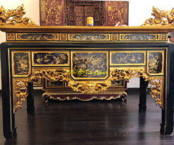 Mẫu bàn thờ ô xa sơn son thếp vàng