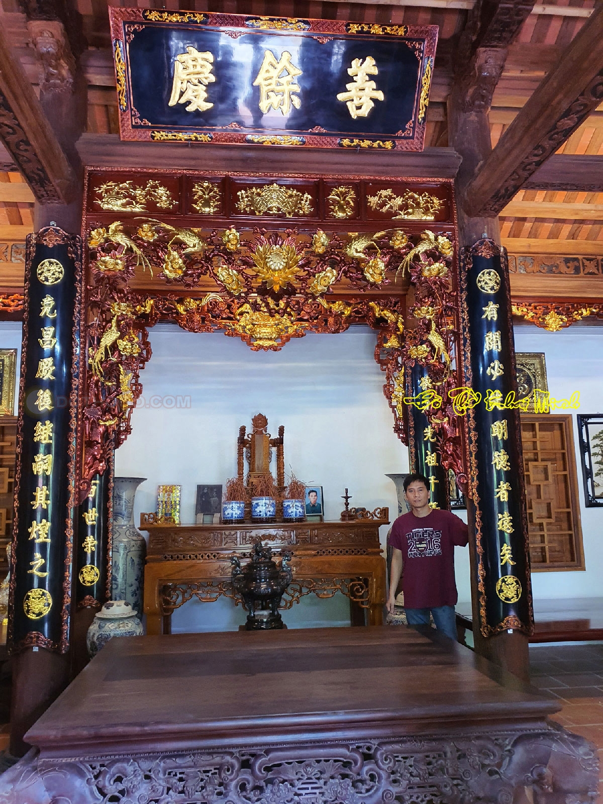 Nội thất nhà thờ chú Khai - Phú Thọ