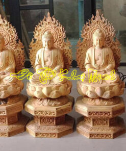 Tượng Phật Dược sư gỗ Mít