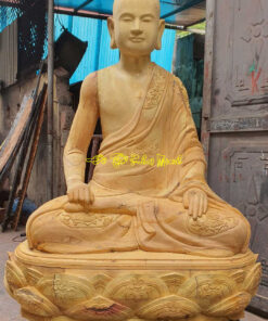 Tượng Phật Hoàng Trần Nhân Tông gỗ Mít