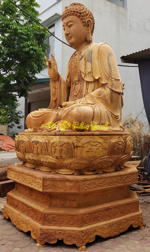 Tượng Phật Thích Ca Mâu Ni gỗ Mít