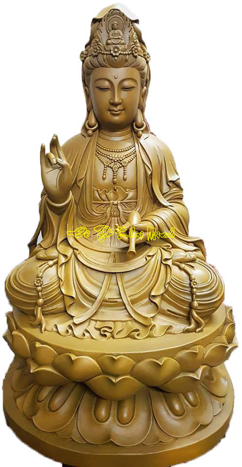 Tượng Phật bà Quan âm ngồi thiền định
