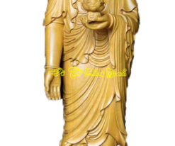 Tượng Phật A Di Đà đứng trong tam thánh