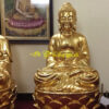 Tượng Tam Thánh Phật thếp vàng